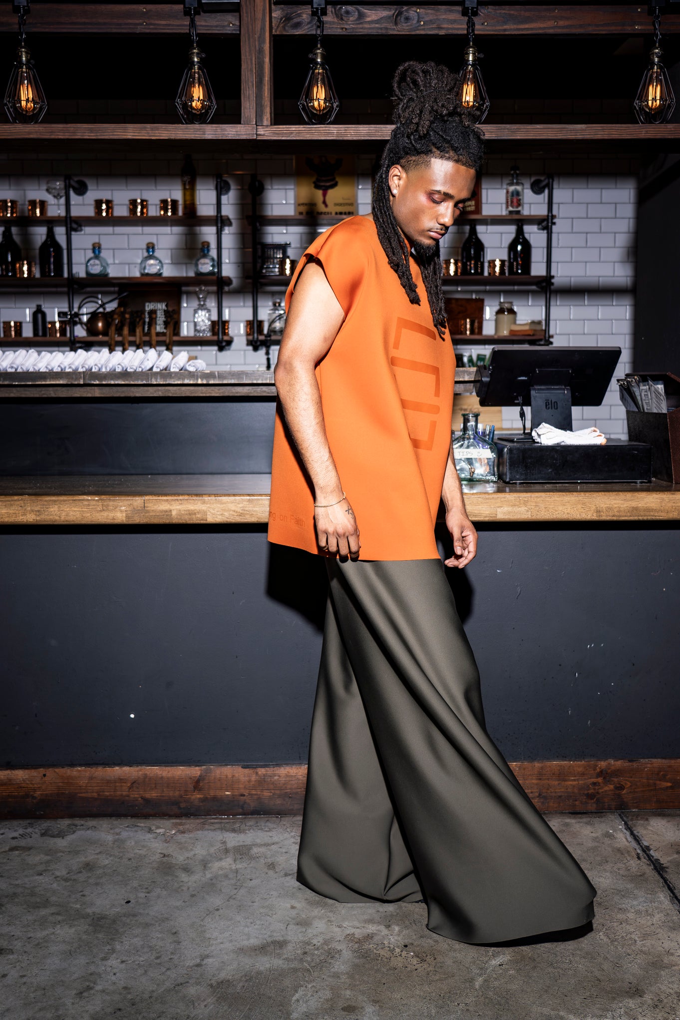 Geo Sleeveless T - Long